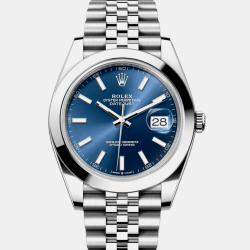 Rolex -Stainless Steel Blue automatic Datejust 126300