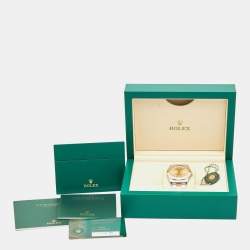 Pre Owned Rolex Champagne 18K Yellow Gold Oystersteel Datejust M126303-0009 Men's Wristwatch 41 mm