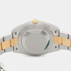 Pre Owned Rolex Champagne 18K Yellow Gold Oystersteel Datejust M126303-0009 Men's Wristwatch 41 mm