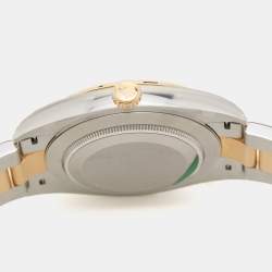 Pre Owned Rolex Champagne 18K Yellow Gold Oystersteel Datejust M126303-0009 Men's Wristwatch 41 mm