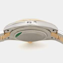 Pre Owned Rolex Champagne 18K Yellow Gold Oystersteel Datejust M126303-0009 Men's Wristwatch 41 mm