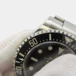 Rolex Black Stainless Steel Sea-Dweller Automatic Men's Wristwatch 43 mm