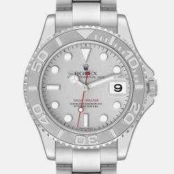 Rolex Yachtmaster Midsize Steel Platinum Men's Watch 35.0 mm