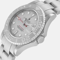 Rolex Yachtmaster Midsize Steel Platinum Men's Watch 35.0 mm