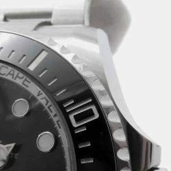 Rolex Black Stainless Steel Sea-Dweller Deepsea Automatic Men's Wristwatch 44 mm