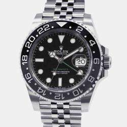 Rolex Black Stainless Steel GMT-Master II Automatic Men's Wristwatch 40 mm