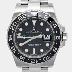 Rolex Black Cerachrom Oystersteel GMT-Master II 116710LN Men's Wristwatch 40 mm