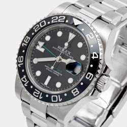 Rolex Black Cerachrom Oystersteel GMT-Master II 116710LN Men's Wristwatch 40 mm