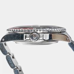 Pre Owned Rolex Black Stainless Steel GMT-Master II 'Coke' 16710 Men's Wristwatch 40 mm