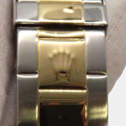 Rolex Blue 18k Yellow Gold Stainless Steel Submariner 16613 Automatic Men's Wristwatch 40 mm