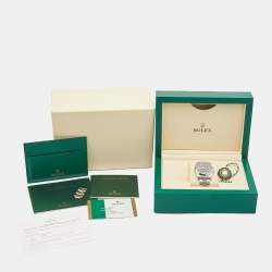 Pre Owned Rolex Blue Oystersteel Oyster Perpetual M114200-0014 Unisex Wristwatch 34 mm