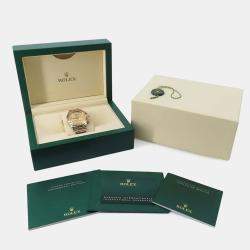 Rolex Champagne 18k Yellow Gold Stainless Steel Cosmograph Daytona Automatic Men's Wristwatch 40 mm