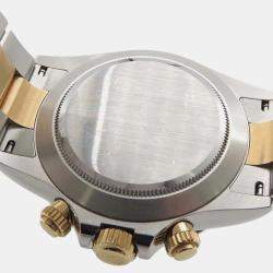 Rolex Champagne 18k Yellow Gold Stainless Steel Cosmograph Daytona Automatic Men's Wristwatch 40 mm