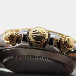 Rolex Champagne 18k Yellow Gold Stainless Steel Cosmograph Daytona Automatic Men's Wristwatch 40 mm