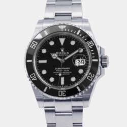 Rolex Black Stainless Steel Submariner 126610LN Automatic Men's Wristwatch 41 mm