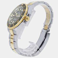 Rolex Black 18k Yellow Gold Stainless Steel Sea-Dweller 126603 Automatic Men's Wristwatch 43 mm