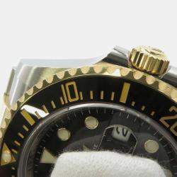 Rolex Black 18k Yellow Gold Stainless Steel Sea-Dweller 126603 Automatic Men's Wristwatch 43 mm