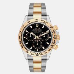 Rolex Daytona Steel Yellow Gold Black Dial Mens Watch 116503 