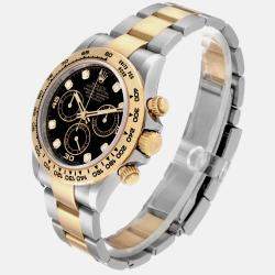 Rolex Daytona Steel Yellow Gold Serti Diamond Dial Men's Watch 116503 40 mm