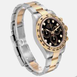 Rolex Daytona Steel Yellow Gold Serti Diamond Dial Men's Watch 116503 40 mm