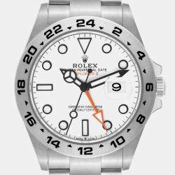 Rolex Explorer II 42mm Polar White Dial Steel Mens Watch 226570 