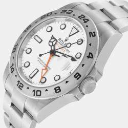 Rolex Explorer II 42mm Polar White Dial Steel Mens Watch 226570 