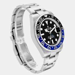 Rolex GMT Master II Black Blue Batman Bezel Steel Mens Watch 116710