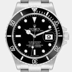 Rolex Submariner Date Black Dial Steel Mens Watch 116610