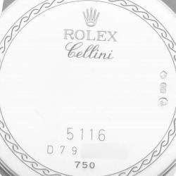 Rolex Cellini Classic Slate Dial White Gold Mens Watch 5116