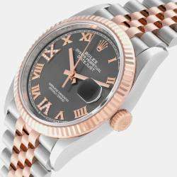 Rolex Datejust Steel Rose Gold Diamond Men's Watch 36.0 mm