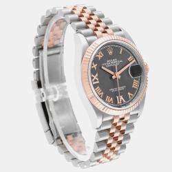 Rolex Datejust Steel Rose Gold Diamond Men's Watch 36.0 mm