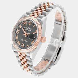 Rolex Datejust Steel Rose Gold Diamond Men's Watch 36.0 mm