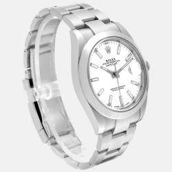 Rolex Datejust 41 White Dial Stainless Steel Mens Watch 126300