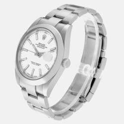 Rolex Datejust 41 White Dial Stainless Steel Mens Watch 126300