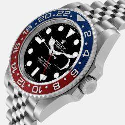 Rolex GMT Master II Blue Red Pepsi Bezel Steel Mens Watch 126710  