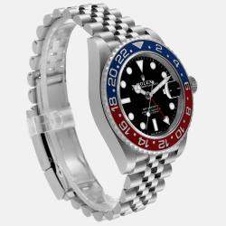 Rolex GMT Master II Blue Red Pepsi Bezel Steel Mens Watch 126710  