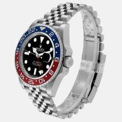 Rolex GMT Master II Blue Red Pepsi Bezel Steel Mens Watch 126710  