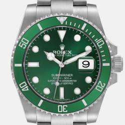 Rolex Submariner Hulk Green Dial Steel Men's Watch 40.0 mm