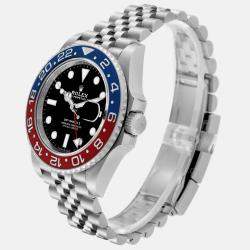 Rolex GMT Master II Blue Red Pepsi Bezel Steel Men's Watch 40.0 mm