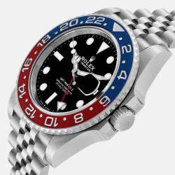 Rolex GMT Master II Blue Red Pepsi Bezel Steel Men's Watch 40.0 mm