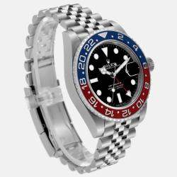 Rolex GMT Master II Blue Red Pepsi Bezel Steel Men's Watch 40.0 mm