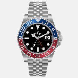 Rolex GMT Master II Blue Red Pepsi Bezel Steel Men's Watch 40.0 mm