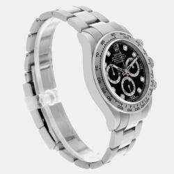 Rolex Cosmograph Daytona 18K White Gold Diamond Mens Watch 116509 