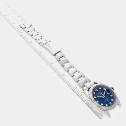 Rolex Datejust 41 Steel White Gold Blue Diamond Dial Mens Watch 126334