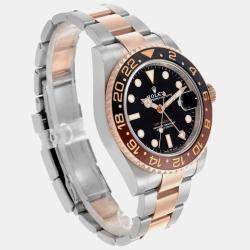 Rolex GMT Master II Root Beer Steel Rose Gold Mens Watch 126711