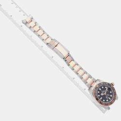 Rolex GMT Master II Root Beer Steel Rose Gold Mens Watch 126711