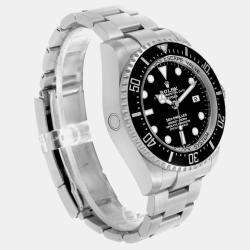 Rolex Seadweller Deepsea 44 Black Dial Steel Mens Watch 136660