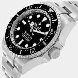 Rolex Seadweller Deepsea 44 Black Dial Steel Mens Watch 136660