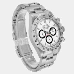 Rolex Cosmograph Daytona White Dial Zenith Movement Watch 16520 40 mm