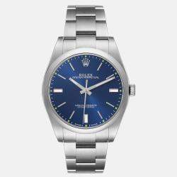 Rolex Oyster Perpetual Blue Dial Steel Men's Watch 39.0 mm